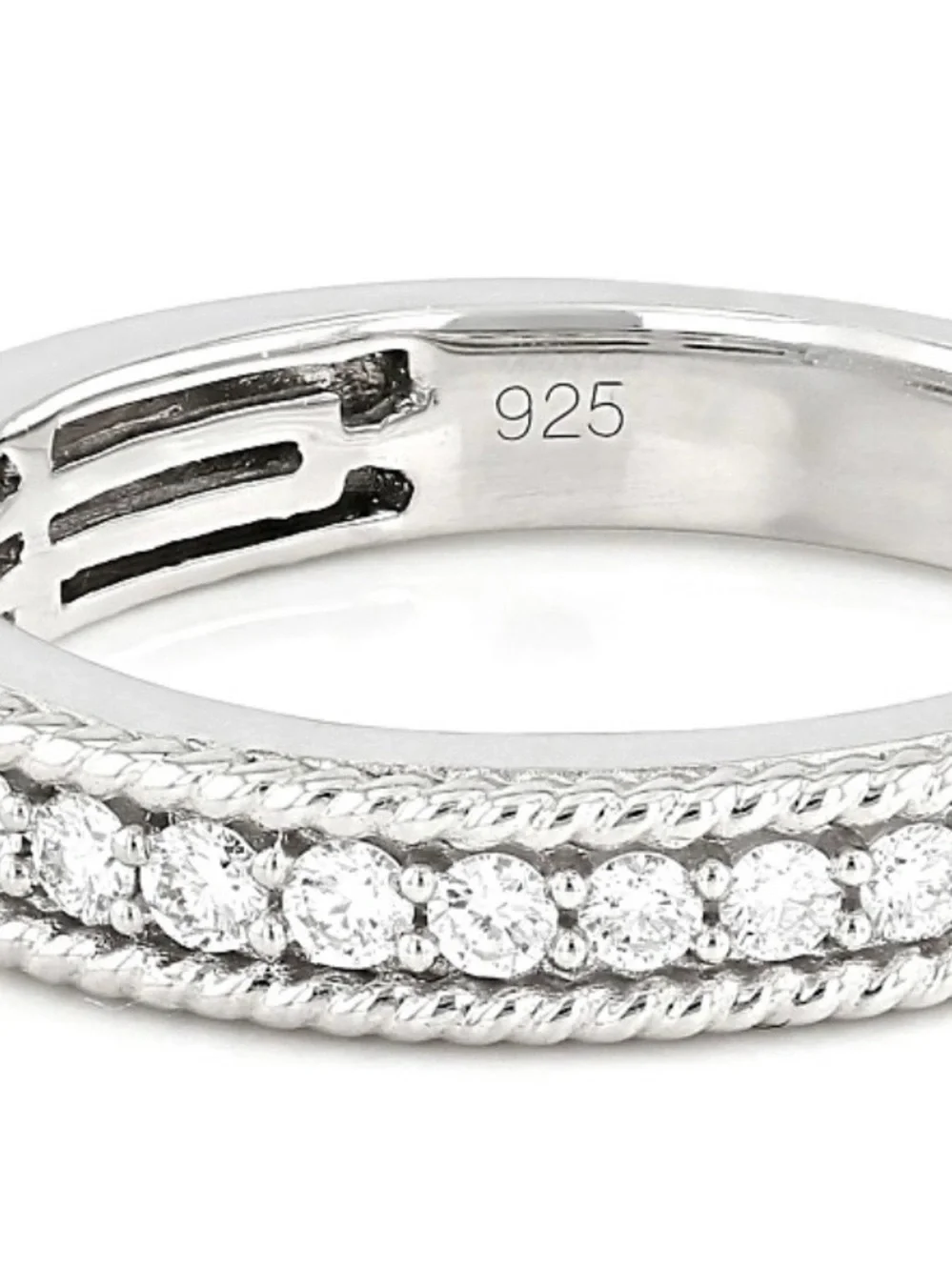 JTV34 - Vanna K -White Lab-Grown Diamond Rhodium over Sterling Ring💎🛍️